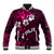 Fiji Masi Baseball Jacket Fijian Hibiscus Tapa Pink Version LT01 Unisex Pink - Polynesian Pride