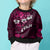 Fiji Masi Kid Ugly Christmas Sweater Fijian Hibiscus Tapa Pink Version LT01 - Polynesian Pride