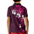 Fiji Masi Kid Polo Shirt Fijian Hibiscus Tapa Pink Version LT01 - Polynesian Pride