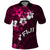 Fiji Masi Polo Shirt Fijian Hibiscus Tapa Pink Version LT01 Pink - Polynesian Pride