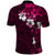 Fiji Masi Polo Shirt Fijian Hibiscus Tapa Pink Version LT01 - Polynesian Pride