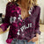Fiji Masi Women Casual Shirt Fijian Hibiscus Tapa Pink Version LT01 Female Pink - Polynesian Pride