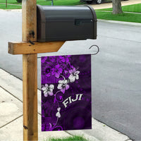 Fiji Masi Garden Flag Fijian Hibiscus Tapa Purple Version LT01 - Polynesian Pride