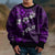 Fiji Masi Kid Ugly Christmas Sweater Fijian Hibiscus Tapa Purple Version LT01 - Polynesian Pride