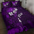 Fiji Masi Quilt Bed Set Fijian Hibiscus Tapa Purple Version LT01 - Polynesian Pride