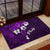 Fiji Masi Rubber Doormat Fijian Hibiscus Tapa Purple Version LT01 - Polynesian Pride