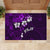 Fiji Masi Rubber Doormat Fijian Hibiscus Tapa Purple Version LT01 - Polynesian Pride