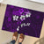Fiji Masi Rubber Doormat Fijian Hibiscus Tapa Purple Version LT01 - Polynesian Pride