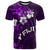Fiji Masi T Shirt Fijian Hibiscus Tapa Purple Version LT01 Purple - Polynesian Pride