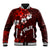 Fiji Masi Baseball Jacket Fijian Hibiscus Tapa Red Version LT01 Unisex Red - Polynesian Pride
