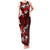 Fiji Masi Family Matching Tank Maxi Dress and Hawaiian Shirt Fijian Hibiscus Tapa Red Version LT01 Mom's Dress Red - Polynesian Pride