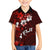 Fiji Masi Kid Hawaiian Shirt Fijian Hibiscus Tapa Red Version LT01 Kid Red - Polynesian Pride