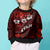 Fiji Masi Kid Ugly Christmas Sweater Fijian Hibiscus Tapa Red Version LT01 - Polynesian Pride