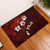 Fiji Masi Rubber Doormat Fijian Hibiscus Tapa Red Version LT01 Red - Polynesian Pride