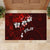 Fiji Masi Rubber Doormat Fijian Hibiscus Tapa Red Version LT01 - Polynesian Pride