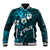 Fiji Masi Baseball Jacket Fijian Hibiscus Tapa Sky Blue Version LT01 Unisex Blue - Polynesian Pride