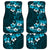 Fiji Masi Car Mats Fijian Hibiscus Tapa Sky Blue Version LT01 Blue - Polynesian Pride