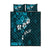 Fiji Masi Quilt Bed Set Fijian Hibiscus Tapa Sky Blue Version LT01 Blue - Polynesian Pride