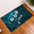 Fiji Masi Rubber Doormat Fijian Hibiscus Tapa Sky Blue Version LT01 Blue - Polynesian Pride