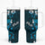 Fiji Masi Tumbler With Handle Fijian Hibiscus Tapa Sky Blue Version