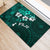 Fiji Masi Rubber Doormat Fijian Hibiscus Tapa Turquoise Version LT01 - Polynesian Pride