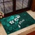 Fiji Masi Rubber Doormat Fijian Hibiscus Tapa Turquoise Version LT01 - Polynesian Pride