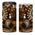 Fiji Masi Paisley With Hibiscus Tapa 4 in 1 Can Cooler Tumbler Gold Version
