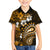 Fiji Masi Paisley With Hibiscus Tapa Kid Hawaiian Shirt Gold Version LT01 Kid Gold - Polynesian Pride