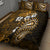 Fiji Masi Paisley With Hibiscus Tapa Quilt Bed Set Gold Version LT01 - Polynesian Pride