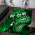 Fiji Masi Paisley With Hibiscus Tapa Area Rug Green Version LT01 Green - Polynesian Pride