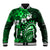 Fiji Masi Paisley With Hibiscus Tapa Baseball Jacket Green Version LT01 Unisex Green - Polynesian Pride