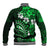 Fiji Masi Paisley With Hibiscus Tapa Baseball Jacket Green Version LT01 - Polynesian Pride