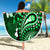Fiji Masi Paisley With Hibiscus Tapa Beach Blanket Green Version LT01 - Polynesian Pride