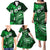 Fiji Masi Paisley With Hibiscus Tapa Family Matching Puletasi Dress and Hawaiian Shirt Green Version LT01 - Polynesian Pride