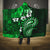 Fiji Masi Paisley With Hibiscus Tapa Hooded Blanket Green Version LT01 One Size Green - Polynesian Pride