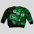 Fiji Masi Paisley With Hibiscus Tapa Kid Ugly Christmas Sweater Green Version LT01 - Polynesian Pride