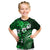 Fiji Masi Paisley With Hibiscus Tapa Kid T Shirt Green Version LT01 Green - Polynesian Pride