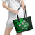 Fiji Masi Paisley With Hibiscus Tapa Leather Tote Bag Green Version LT01 - Polynesian Pride