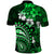 Fiji Masi Paisley With Hibiscus Tapa Polo Shirt Green Version LT01 - Polynesian Pride