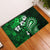 Fiji Masi Paisley With Hibiscus Tapa Rubber Doormat Green Version LT01 Green - Polynesian Pride