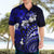 Fiji Masi Paisley With Hibiscus Tapa Hawaiian Shirt Navy Blue Version LT01 - Polynesian Pride