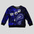 Fiji Masi Paisley With Hibiscus Tapa Kid Ugly Christmas Sweater Navy Blue Version LT01 Kid Blue - Polynesian Pride