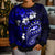 Fiji Masi Paisley With Hibiscus Tapa Kid Ugly Christmas Sweater Navy Blue Version LT01 - Polynesian Pride