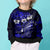 Fiji Masi Paisley With Hibiscus Tapa Kid Ugly Christmas Sweater Navy Blue Version LT01 - Polynesian Pride