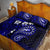 Fiji Masi Paisley With Hibiscus Tapa Quilt Bed Set Navy Blue Version LT01 - Polynesian Pride