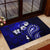 Fiji Masi Paisley With Hibiscus Tapa Rubber Doormat Navy Blue Version LT01 - Polynesian Pride