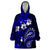 Fiji Masi Paisley With Hibiscus Tapa Wearable Blanket Hoodie Navy Blue Version LT01 One Size Blue - Polynesian Pride