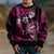 Fiji Masi Paisley With Hibiscus Tapa Kid Ugly Christmas Sweater Pink Version LT01 - Polynesian Pride