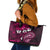 Fiji Masi Paisley With Hibiscus Tapa Leather Tote Bag Pink Version LT01 Pink - Polynesian Pride