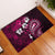 Fiji Masi Paisley With Hibiscus Tapa Rubber Doormat Pink Version LT01 Pink - Polynesian Pride